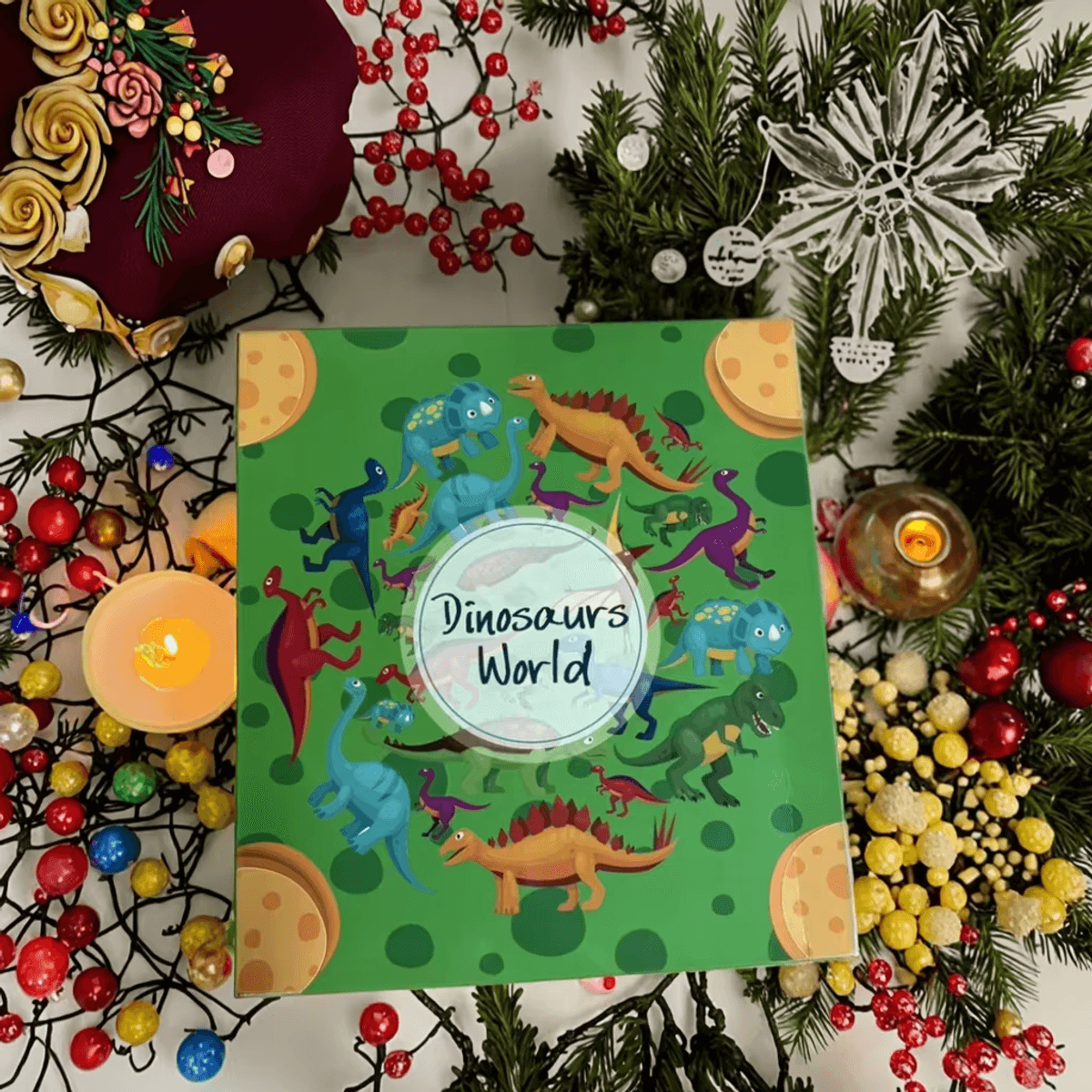 Julekalender fylt med dinosaurer