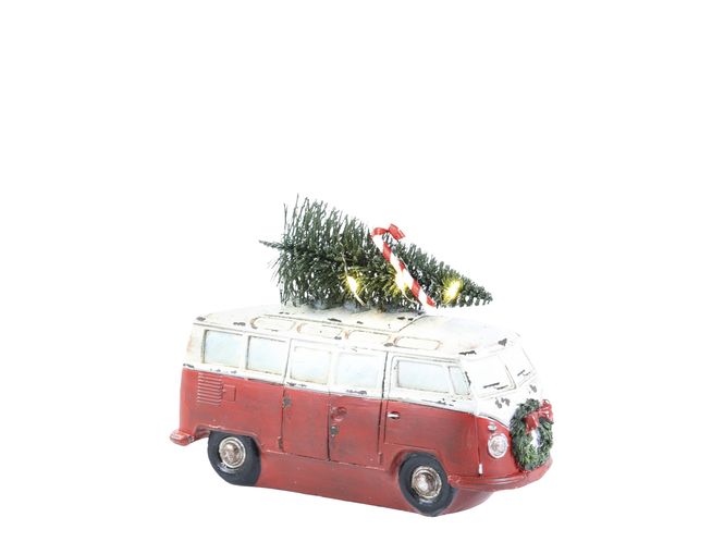 Hovedbilde Vintage buss med juletre og ledlys fra Chic Antique