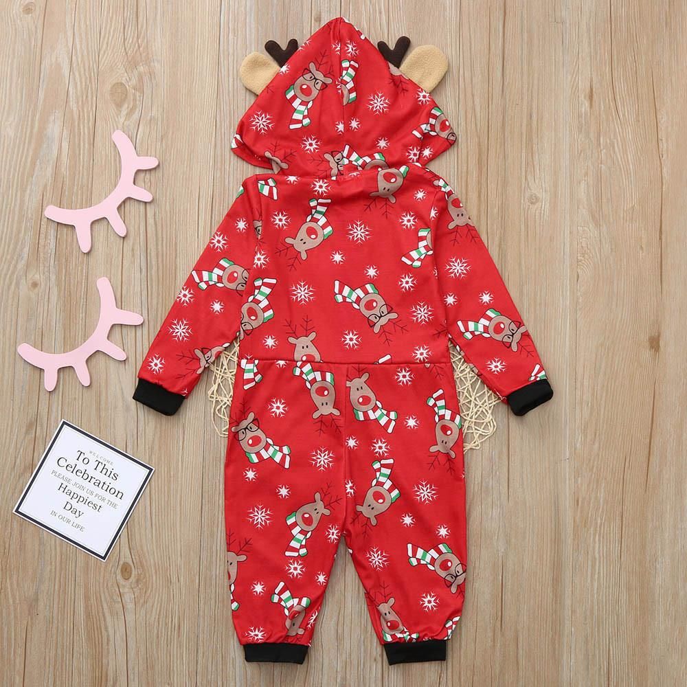 Julepyjamas jumpsuit Rudolf barn - Match hele familien