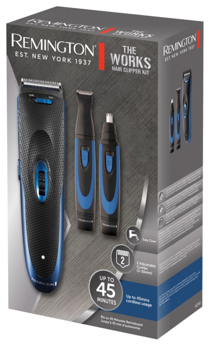 Hårklippersett, Remington HC910, 3 deler