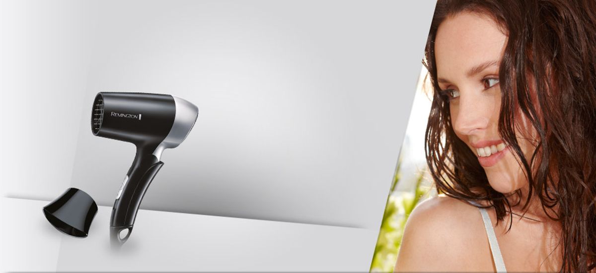 Sammenleggbar hårføner ideell for reiser