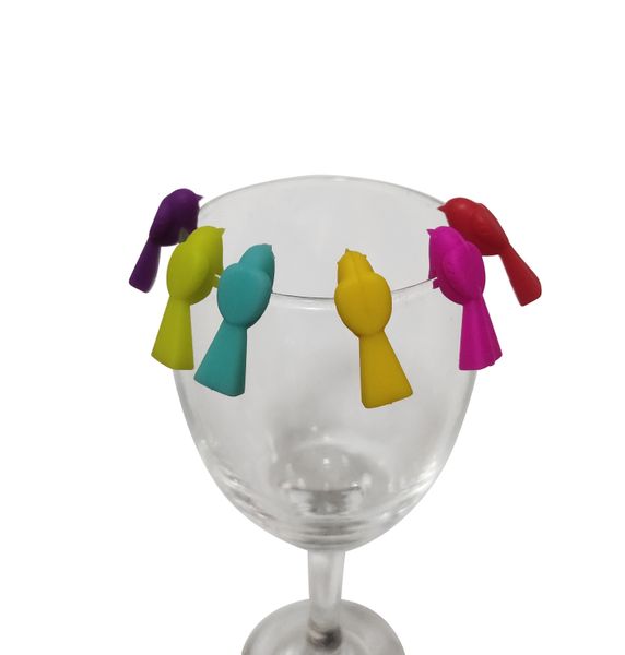 Hovedbilde Glassmarkør Fugl 6 stk