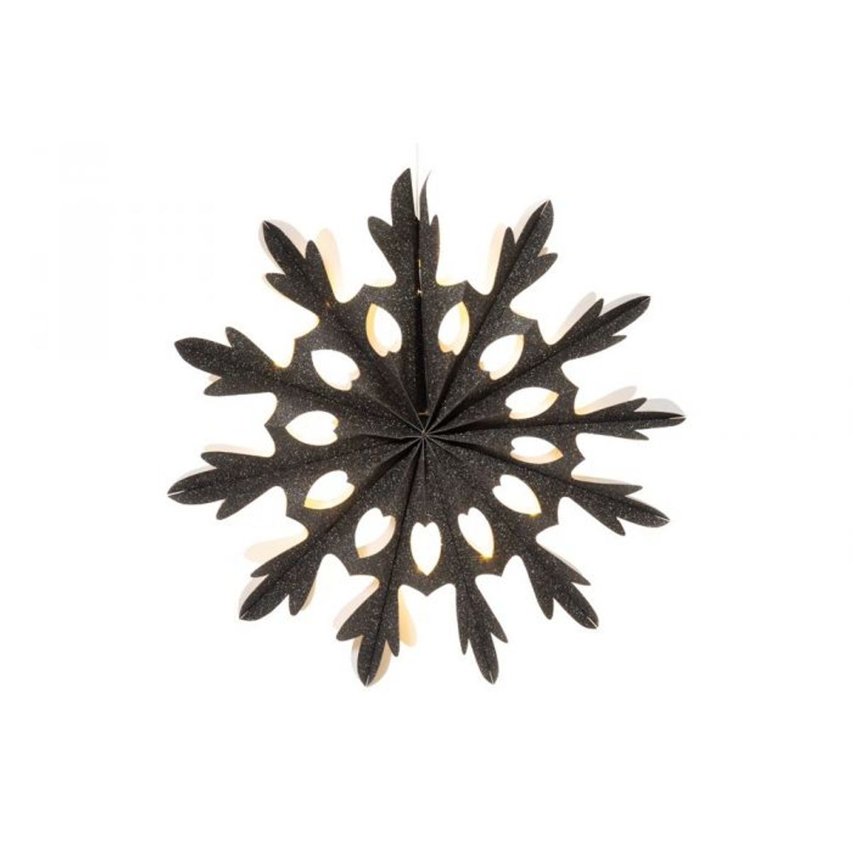 Snøflak med med 20 ledlys - 40 cm