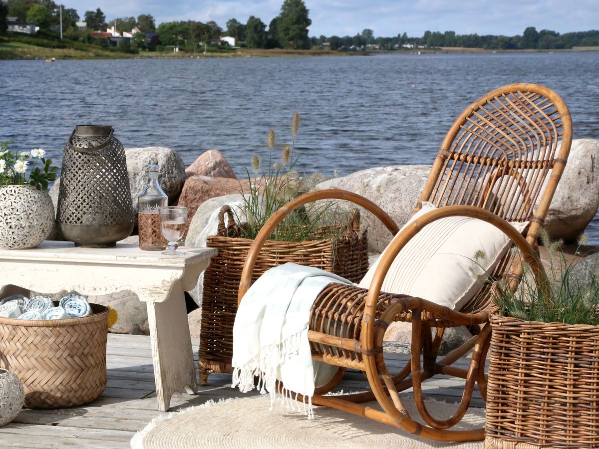 Lekker fransk gyngestol i rotting fra Chic Antique