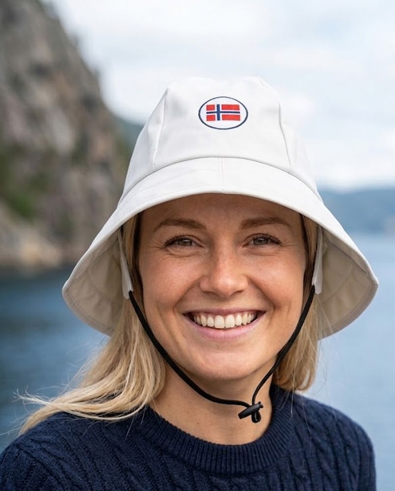 Norge Sydvest one size i hvit - Unisex