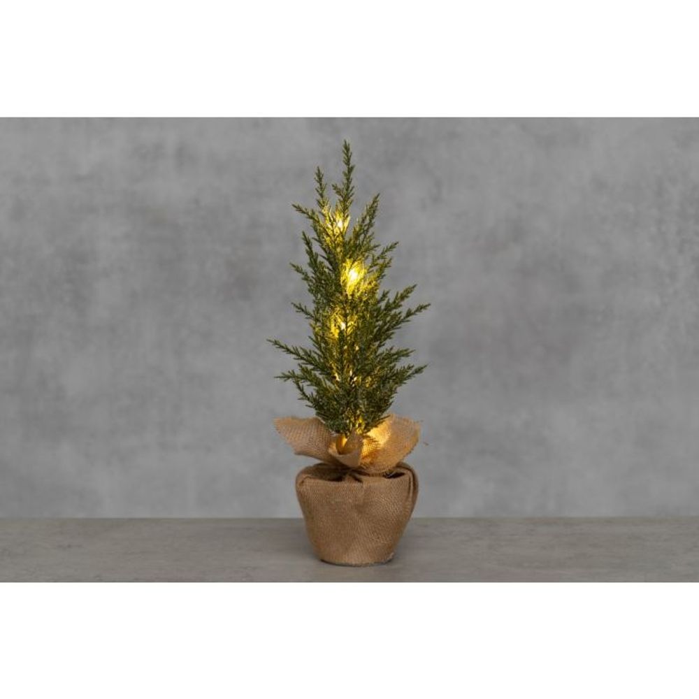 Juletre med 8 LED lys -  48 cm