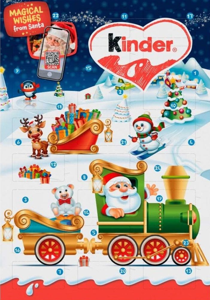 Kinder sjokolade julekalender 144g