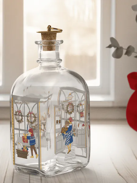 Hovedbilde Juleflaske 73 cl fra Holmegaard Christmas 2024