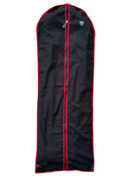 Hovedbilde Bunadspose sort/rød i pustende bomull - Tar vare på bunaden din