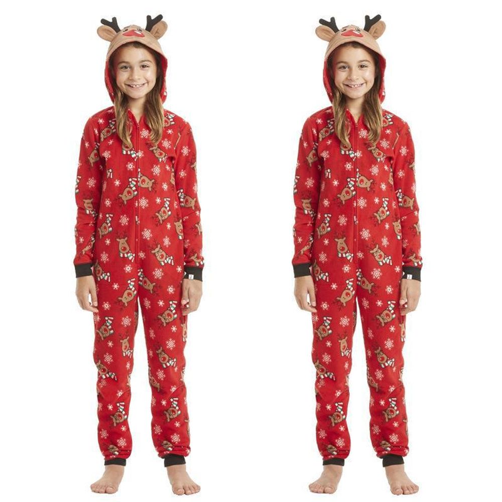 Julepyjamas jumpsuit Rudolf herre - Match hele familien