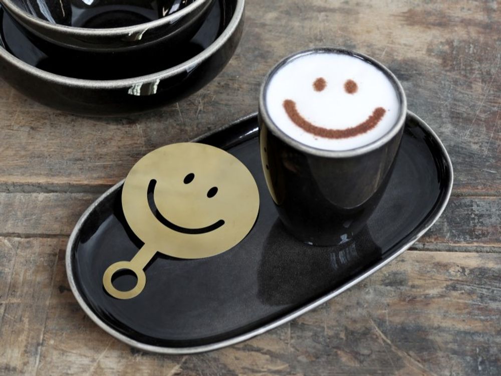 Kaffe Stencil Happy Smiley