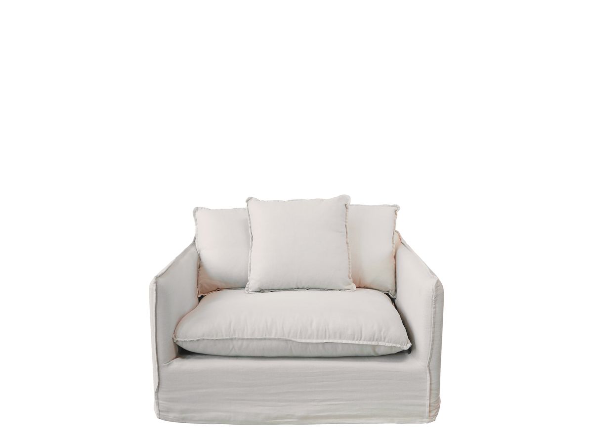 Malo Stol i lin med 3 puter fra Chic Antique