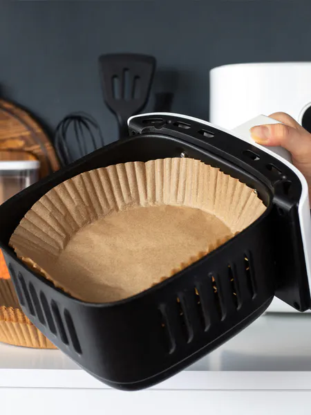 Hovedbilde Airfryer Papir - Unngå Griseri - 40 stk - Runde - 20 cm i diamet