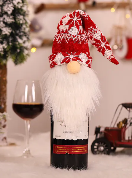 Hovedbilde Trekk til flaske flasketrekk nissefar med rød topplue