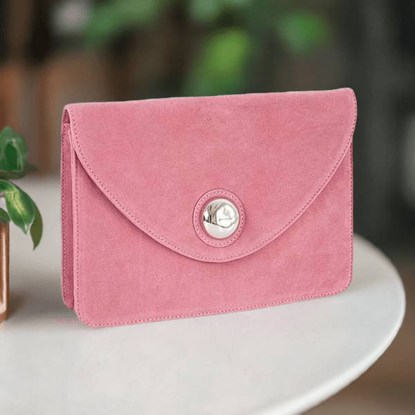 Hovedbilde Søt liten clutch i imitert semsket skinn fra Lulu's