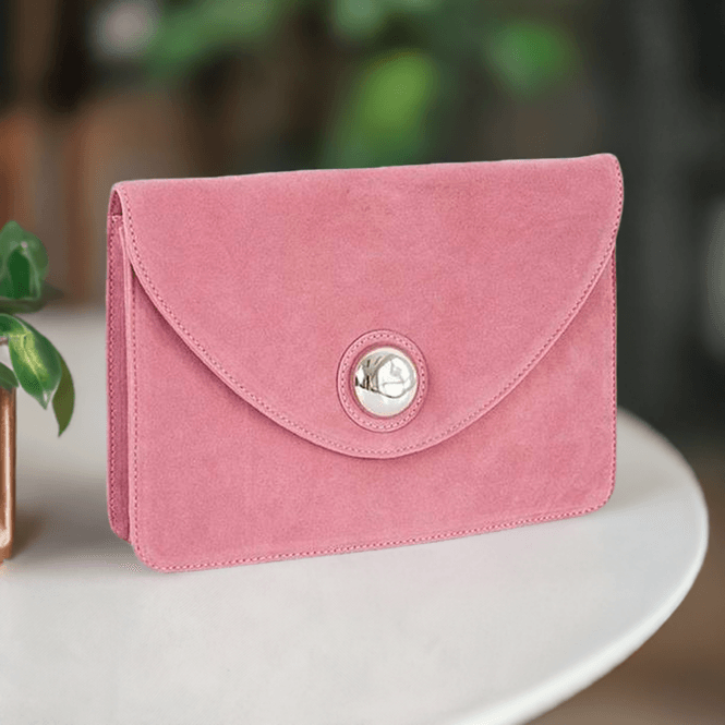 Hovedbilde Søt liten clutch i imitert semsket skinn fra Lulu's