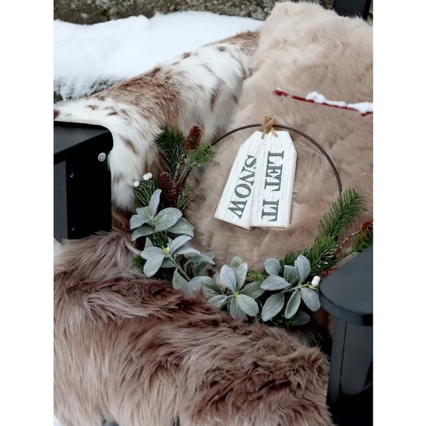 Hovedbilde Skilt Let it Snow fra Chic Antique