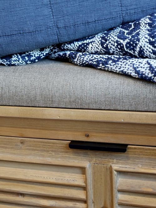 Hovedbilde Benk med pute og vippeskuffer fra Chic Antique