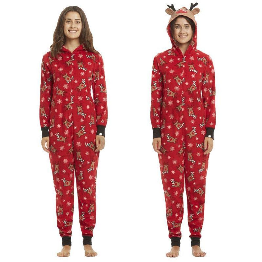 Julepyjamas jumpsuit Rudolf barn - Match hele familien