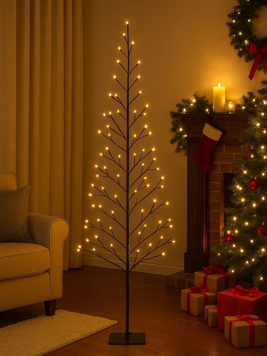 Dekorativt led juletre - 150 cm - Med 280 ledlys