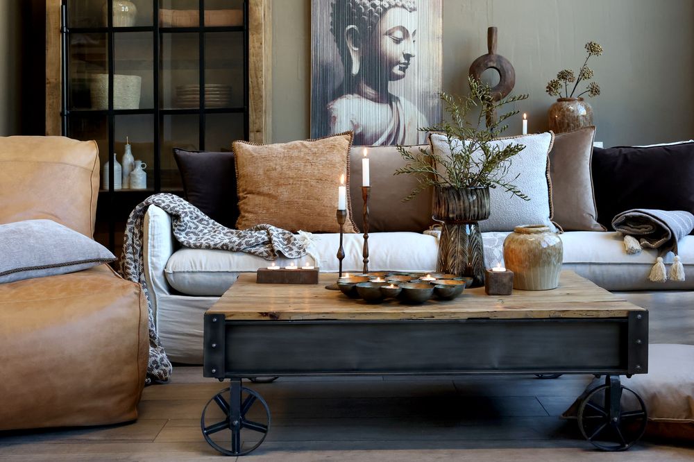 Sofabord med skuffer fra Chic Antique