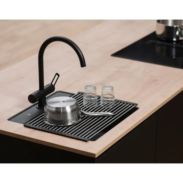 Hovedbilde Rullematte i rustfritt stål til kjøkkenvask eller varme panner