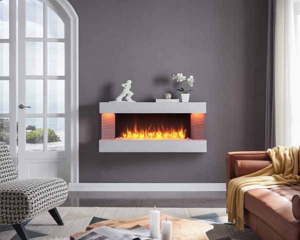 Hovedbilde Alta Vegghengt Elektrisk peis Solegaarden - 2000 watt