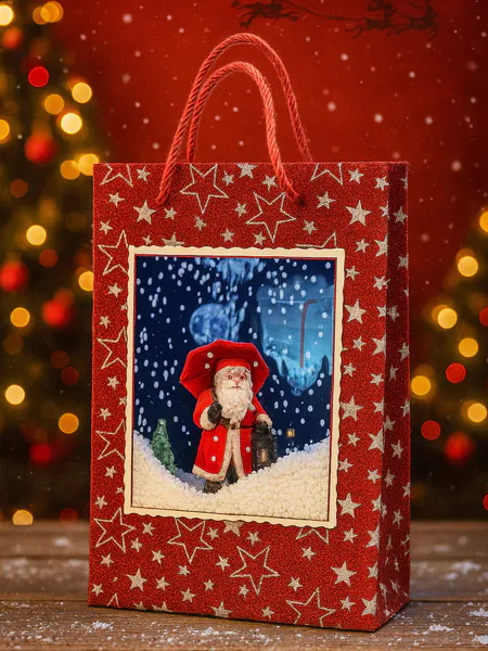 Hovedbilde Julepose med ledlys, lyd og snø 