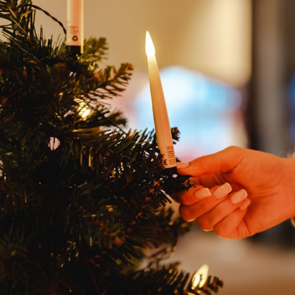 LED-juletrelys med magisk tryllestav (10-pk) – Julestemning med et trylleslag