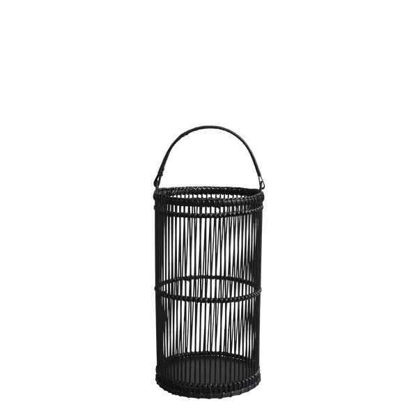 Hovedbilde Sort 36 cm høy bambus lykt fra Chic Antique