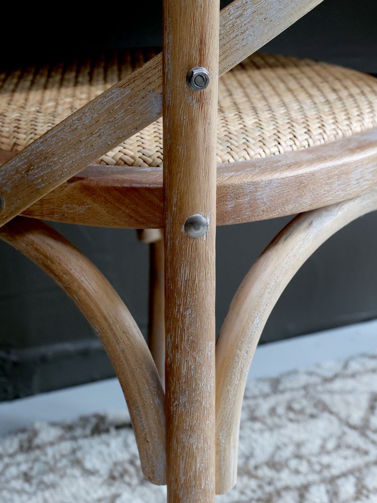 Fransk spisestol med flettet sete fra Chic Antique 