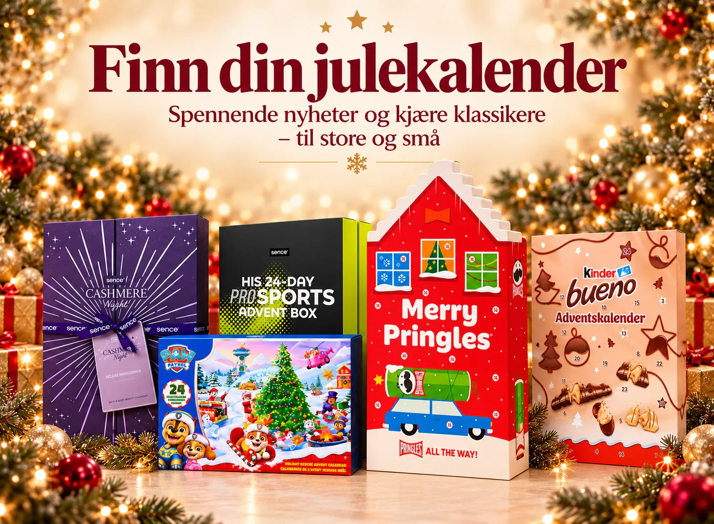 Stort utvalg julekalendere til store og små