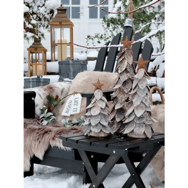 Hovedbilde Skilt Let it Snow fra Chic Antique