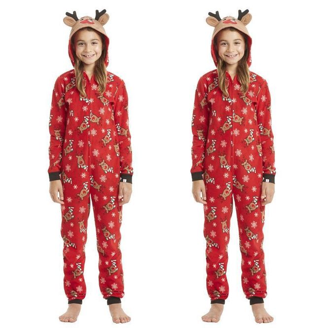 Hovedbilde Julepyjamas jumpsuit Rudolf dame - Match hele familien