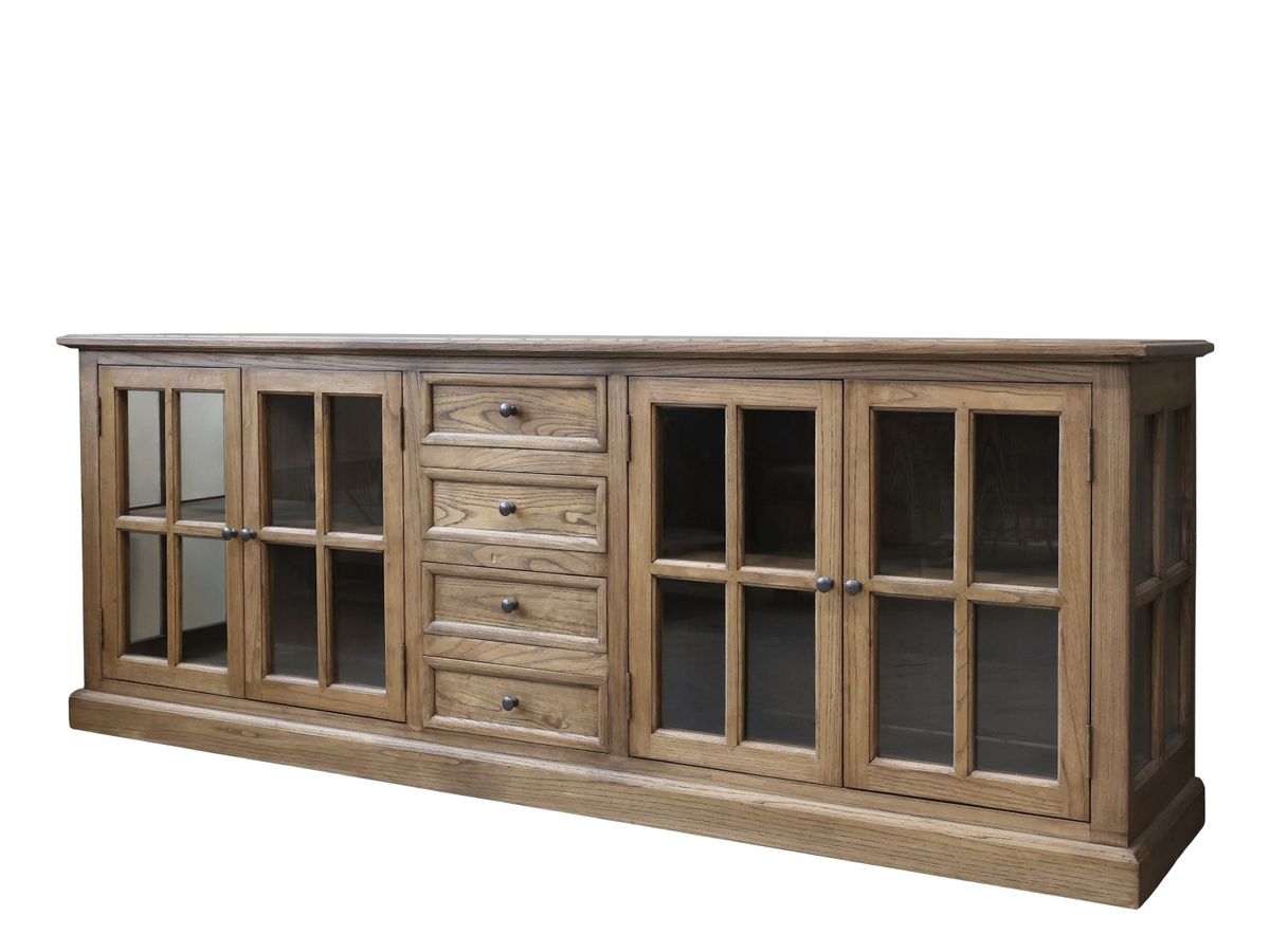 Vitrine Med 4 Dører Og 4 Skuffer Fra Chic Antique