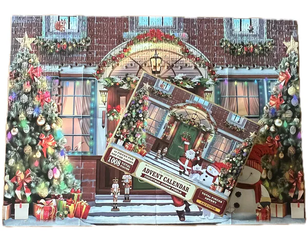 Hovedbilde Puslespill Julekalender Julehus med 24 puslespill - 1008 biter - 50 x 70 cm