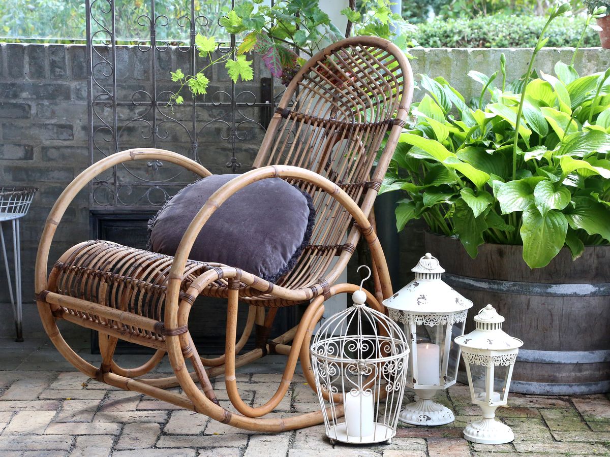 Lekker fransk gyngestol i rotting fra Chic Antique