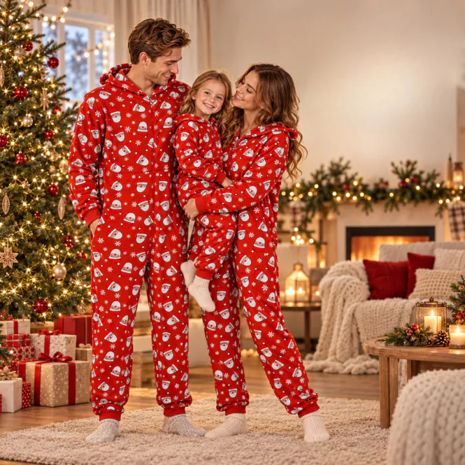 Hovedbilde Julepyjamas jumpsuit Nisse herre - Match hele familien