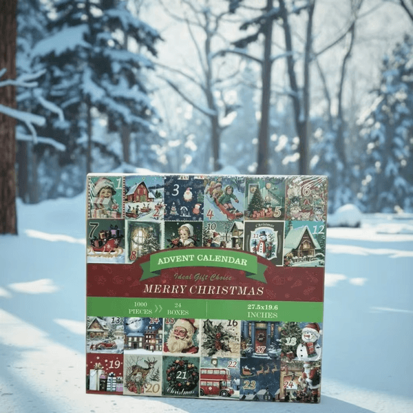 Hovedbilde Julekalender Nostalgi med 24 jule puslespill - 1008 biter