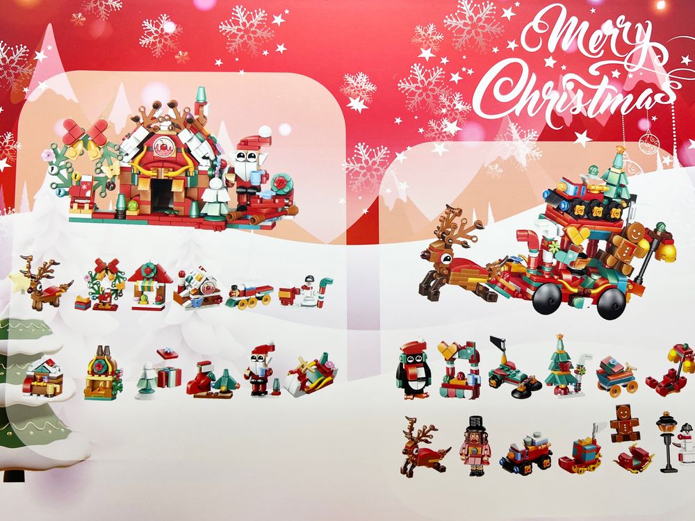 Bygg din egen julelandsby – Julekalender med 24 byggesett!